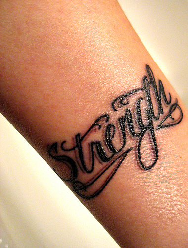 strength - found on the net... a tattoo of strength.