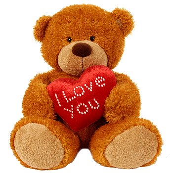 cuddly teddy bear - www.arenaflowers.com 350 x 350 -45k