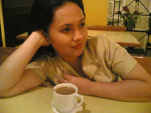 A cup of coffee  - I took myself a picture here with a cup of coffee..  I am really a coffee drinker and I am so addictive to drink coffee on my free time...  Coffee is antioxidant and taste good