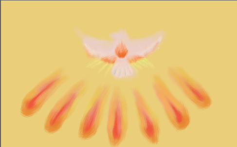 The Holy Spirit - The symbol or icon of the Holy Spirit, the third person of the Saint Trinity that God is, considered by the Catholics.