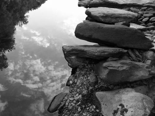 Rocks & Water with a skys reflection - Rocks and the water's reflection that looks like a sky. Took this at Tohickon Valley Park in Bucks County, PA.