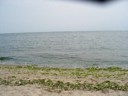 Beach in Conneticut - I took this on our Vacation in Stratford, Ct This past weekend. We stayed at the rodeway in and this was the veiw from our room.