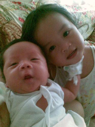 my life's treasure - my two kids..antoniette jhoy and antonio beato