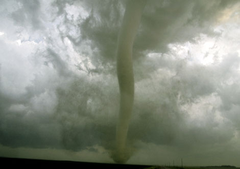 tornado approaching - tornado and clouds approching