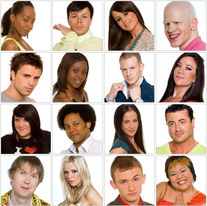 Big Brother - Big Brother UK 2008 lineup, several of these contestants have already been evicted and/or removed already