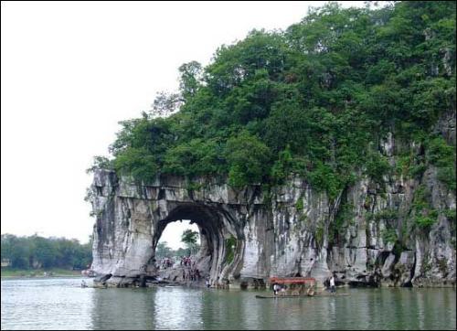 trunk mountain in guilin, china - the famous tourism spot -- trunk mountain in guilin, china