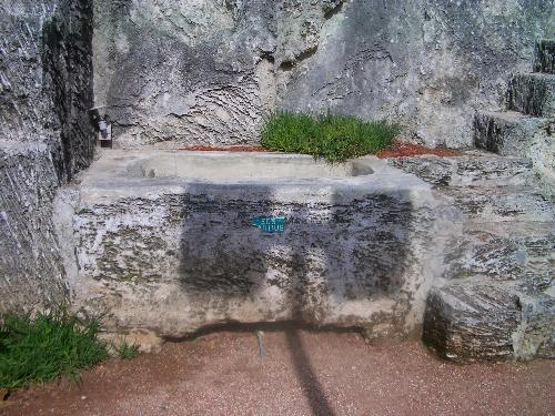 Coral Castle - This was the bath tub aslo made out of coral