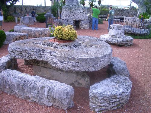 Coral Castle - This is a heart shaped table that he made for his love