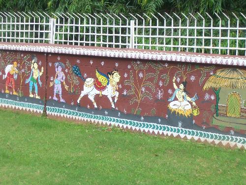 painting - painting being a hobby of many but it is good to show the people our ancient arts .It reminds us about old architecture