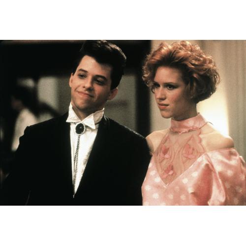 Molly Ringwald and Jon Cryer - Pretty in Pink film still Andy and Duckie arm in aem at Prom