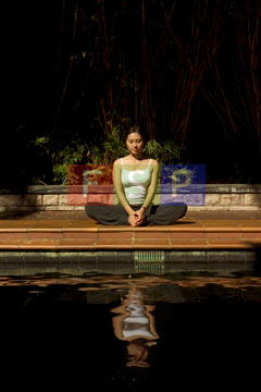 This is a person doing yoga - I love to do yoga