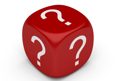 Question dice - A dice full of question's.