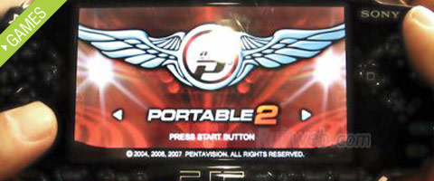 PSP with DJ Max Portable 2 - Compared to the first DJ Max Portable released for the PSP, DJ Max Portable 2 has:

*Over 60 original songs

*5-button mode

*New "Fever" mode

*New "Easy" mode

*Soundtrack across 4 discs -- the "most DJs in the history of gaming"

*Over 500 hidden items

*Linkage with DJ Max Portable for owners of the first game -- play the original songs using the new play systems

*Korean, Japanese, and English interfaces

*Remote control support -- use DJ Max Portable 2&#039;s Soundtrack Mode to enjoy songs whenever and wherever

*Customizable control configurations

*Online play using wireless connections

