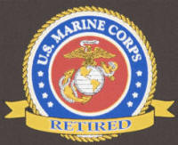 U. S. Marine Corps Retired Emblem - A photo of the emblem of the U.S. Marine Corps, Retired.