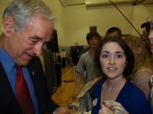 At the campaign trail - I met presidential candidate Ron Paul while he was rallying in Pennsylvania.