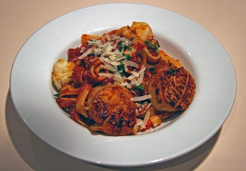 seafood pasta - this food really gives the seafood flavor in a pasta. with the chunk of crab, scallops and lobster.. i just can't stop but crave for it again.
