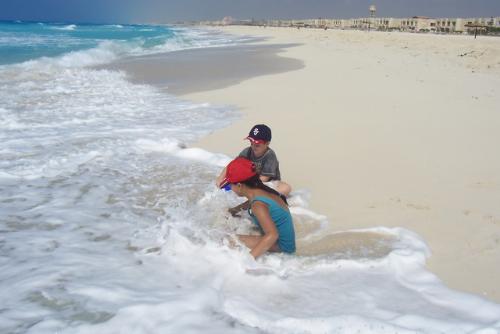 My kids - they are my lovely kids playing on the beach in the north coast of Egypt.