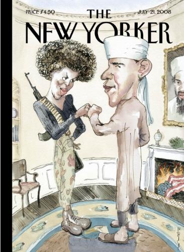Obama and Wife - NewYorker Cartoon