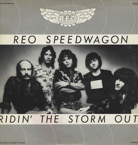 REO Speedwagon - Cover for their album "Ridin The Storm Out"