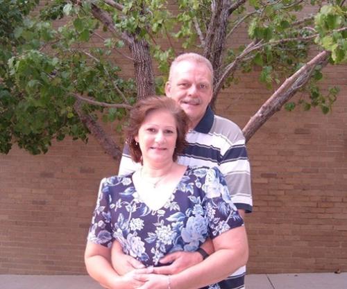 Tom and I on Our Wedding Day - This picture was taken right after Tom and I got married, Aug 10, 2007.