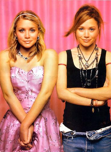 Mary-Kate and Ashley Olsen - This picture is quite old, as you can see. LOL But I think it's one of my favorites, it's just really cute.