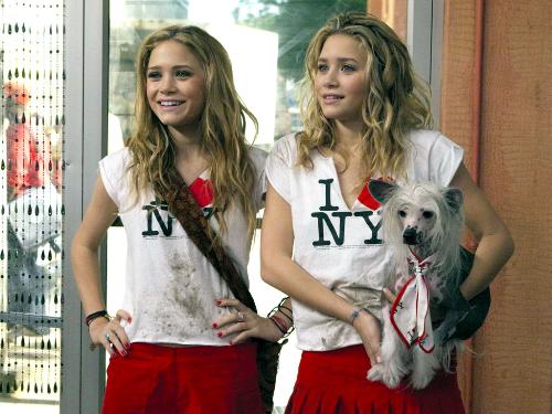 Mary-Kate and Ashley Olsen - This is a picture from their movie New York Minute.