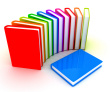 books - digitally generated pic of books