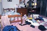 messy room! - an example of how and why the average person gets injured simply because they got out of bed.