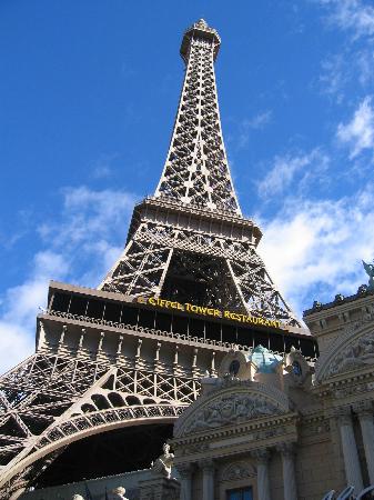 Eiffel Tower Restaurant - This is a miniature of Eiffel tower in paris...  In front of the Eiffel Tower Restaurant in Las Vegas
