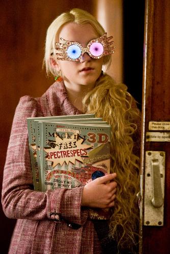 luna in the harry potter 6 film - this is luna in the 6th part of harry potter movie