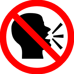 no talking  - please no more talking