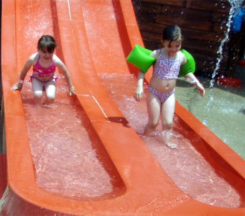hailey and trina  - Hailey and trina having some summer fun.