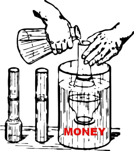 Experimenting to make money - Experiment to make money is the theme of the image. If you don't try different things then you'll never know what works and what doesn't.