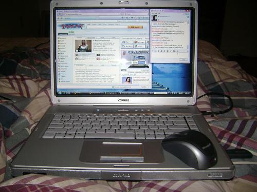My Laptop - This is the laptop that I do all my online classes, bills, and mylotting on. Isn't it nice? I'm very happy to have one so I can talk it every where I go. Plus, all my cool electronic gadgets hook up to it....except my DS.