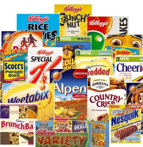 different kinds of cereal - food