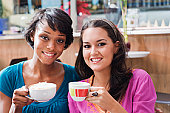 friends - photo of two friends having coffee