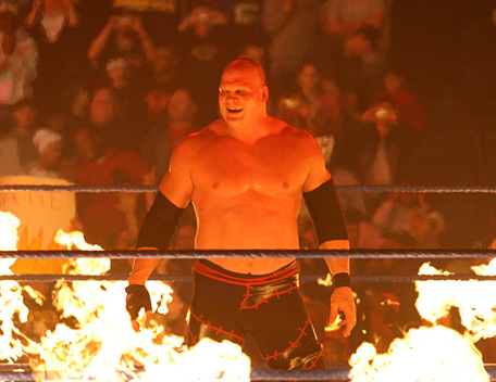 Kane - Cool picture of Kane and Fire. This was the Inferno Match with MVP.