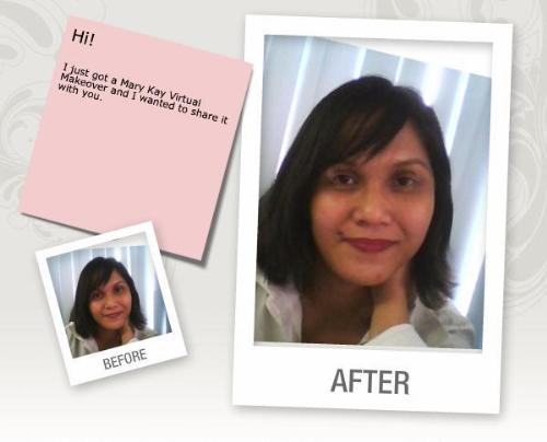 make over - visit he mary kay site and start playing with your looks online!