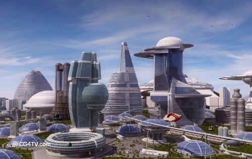 Picture of future city - Here is a picture of future city somewhere in future ;)