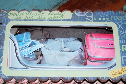 packed and ready - heading for scrapbook retreat