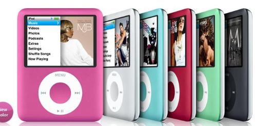 iPod rainbow - different IPod colors