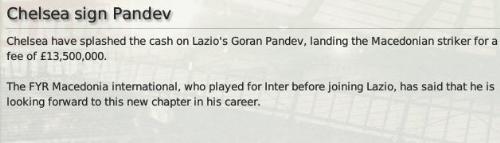 liverpool - chelsea sign pandev! oh dear