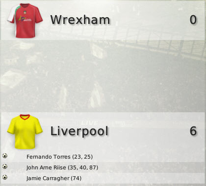 liverpool - a big win 6-0