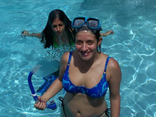 At the pool 4th of July 2008 - Backyard bliss :)