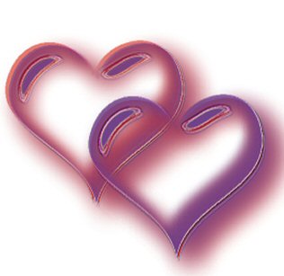 2 Hearts - Made this a long time ago. Just two hearts with an 'airbrushed' look.