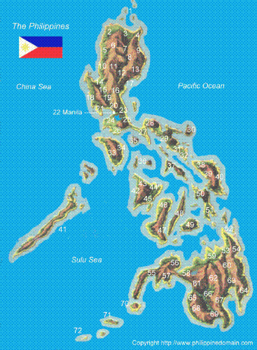Map of the Philippines - map of the Philippines