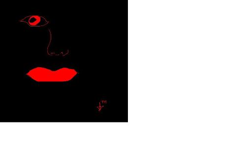 drawings - a drawing of a face with black background