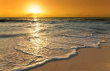 My idea of a vacation - Caribean sunrise with waves on the beach