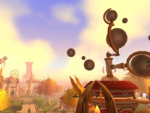 Impressive Architecture - The Blood Elves have some unique buildings.