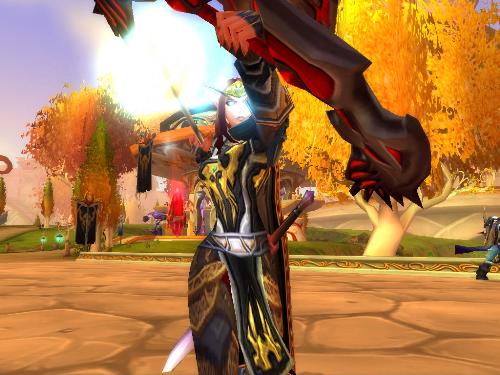 Female Blood Elf - This Blood Elf is defending the Island of Quel'Danas from enemy attackers.